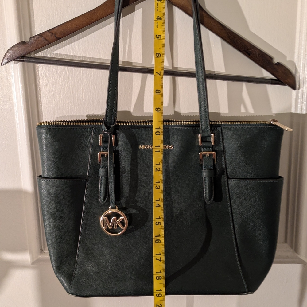 Michael Kors Dark Green Tote Bag